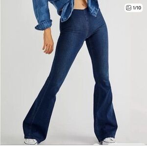 Free People Dark Blue Flare Jeans
